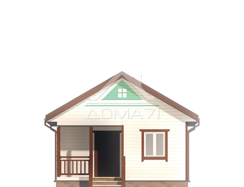 Дачный дом одноэтажный 6х6 проект 47