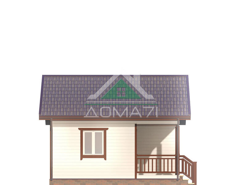 Дачный дом одноэтажный 6х6 проект 47