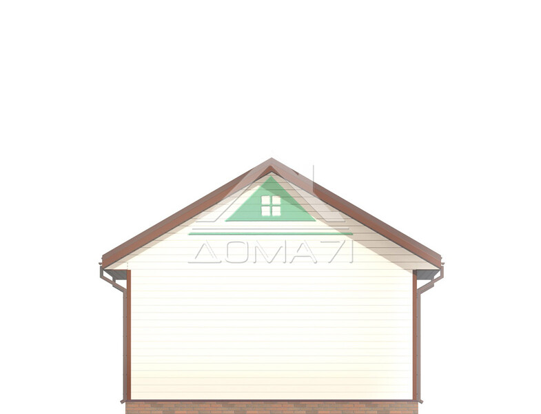 Дачный дом одноэтажный 6х6 проект 47