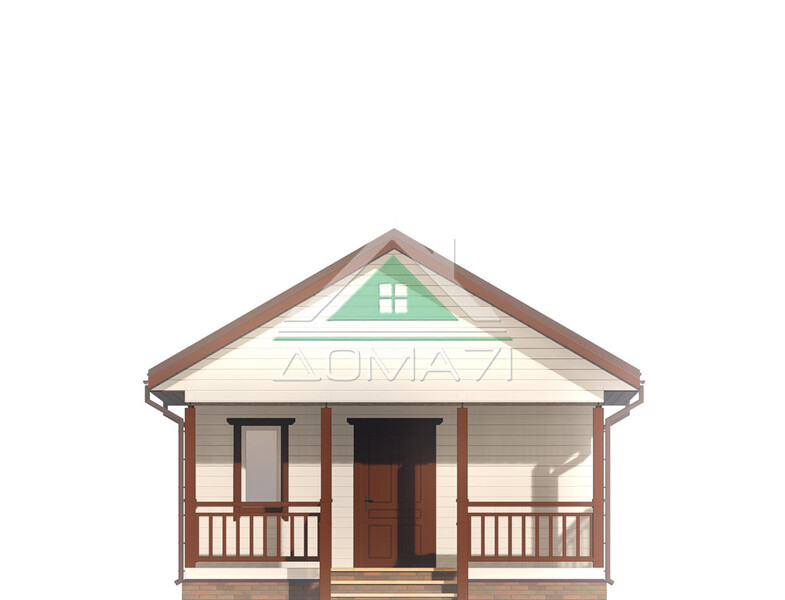 Дачный дом одноэтажный 6х6 проект 49