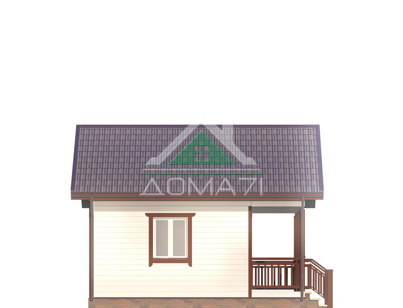 Дачный дом одноэтажный 6х6 проект 49