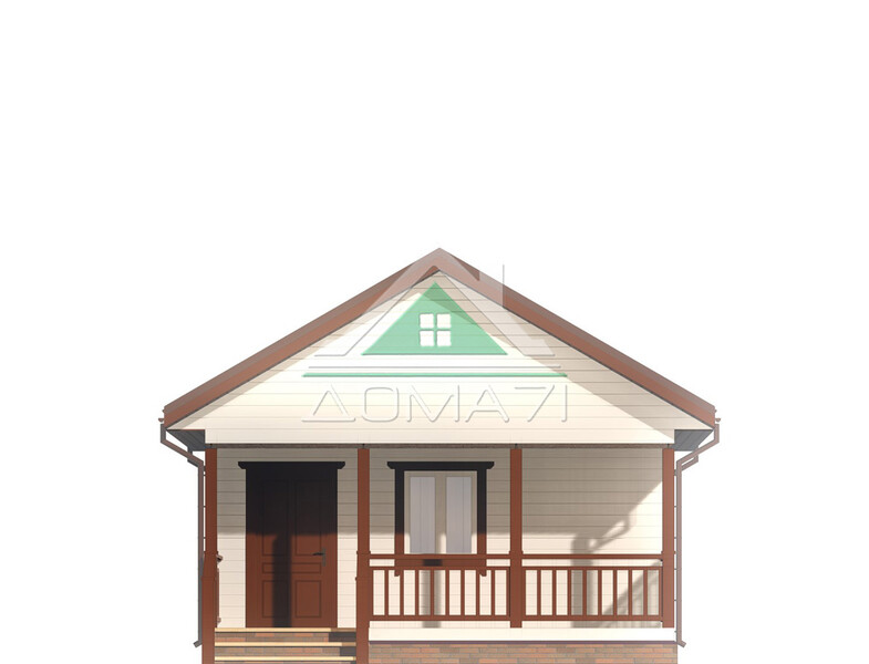 Дачный дом одноэтажный 6х8 проект 50