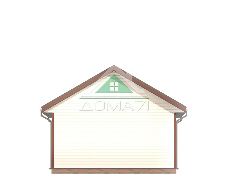 Дачный дом одноэтажный 6х8 проект 50