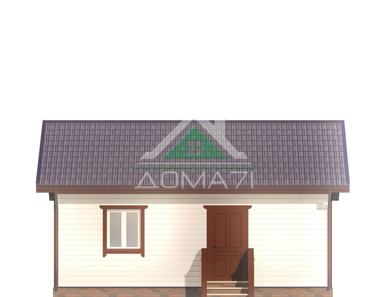 Дачный дом одноэтажный 6х8 проект 51