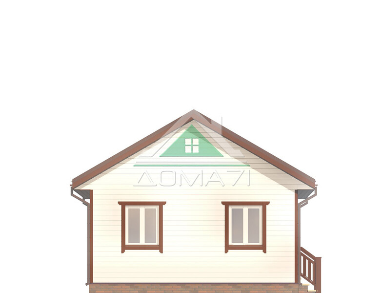 Дачный дом одноэтажный 6х8 проект 51