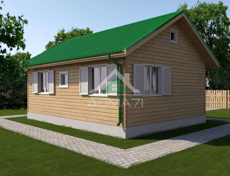 Каркасный дом 6×9 одноэтажный проект 65