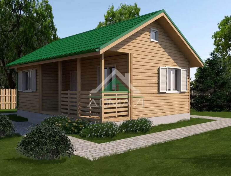 Каркасный дом 6×9 одноэтажный проект 65