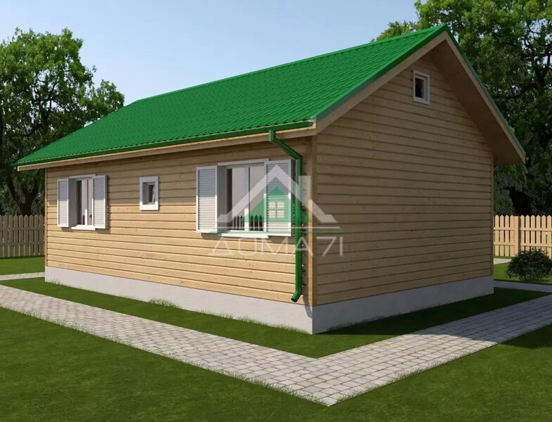 Каркасный дом 6×9 одноэтажный проект 65