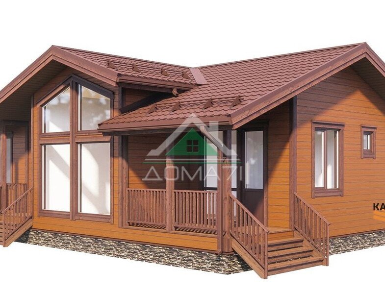 Каркасный дом 13,5х8,65 из сухой строганной доски