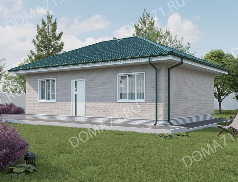 Каркасный дом 65 кв.м 1этаж