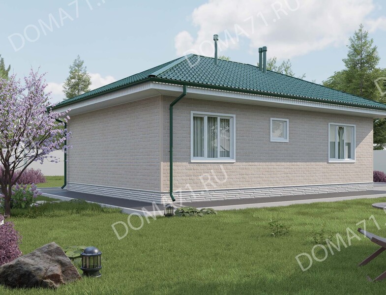 Каркасный дом 65 кв.м 1этаж