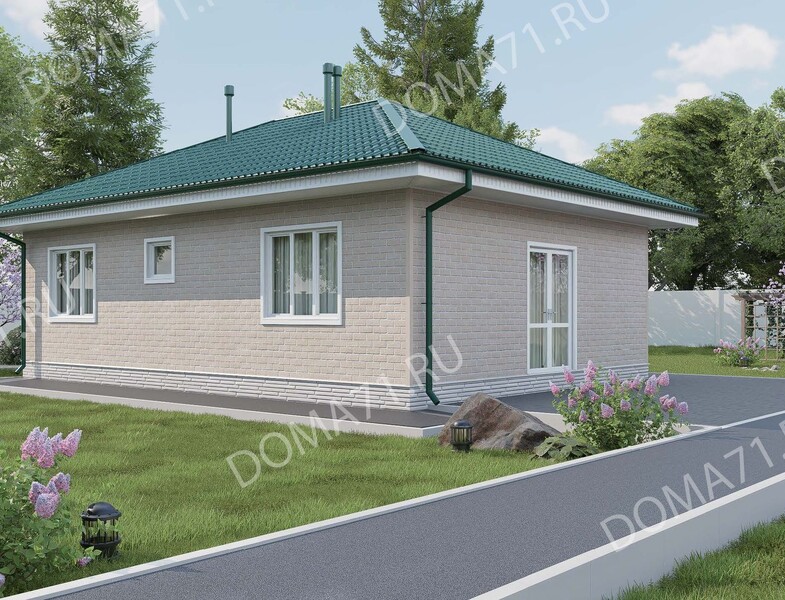 Каркасный дом 65 кв.м 1этаж