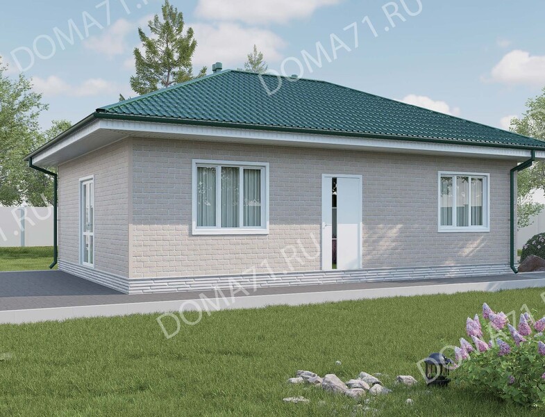 Каркасный дом 65 кв.м проект