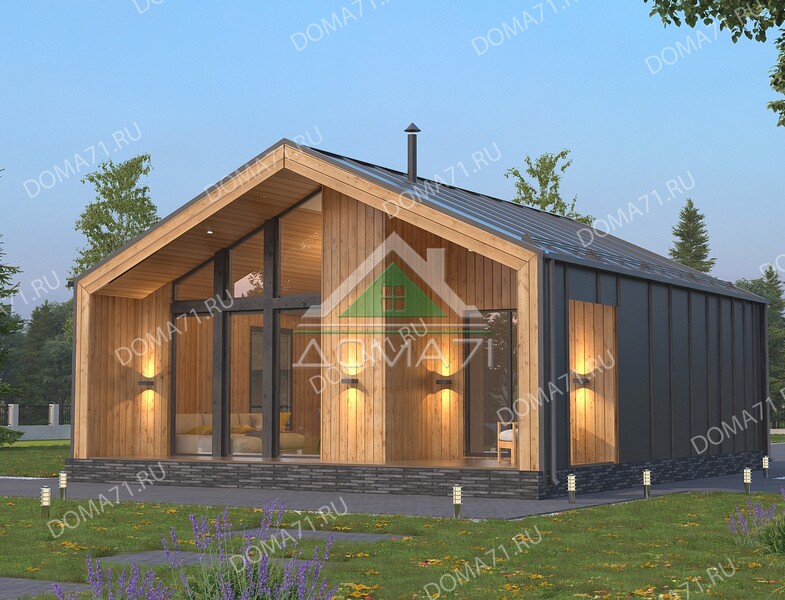 Барнхаус 7×7.5 проект 71