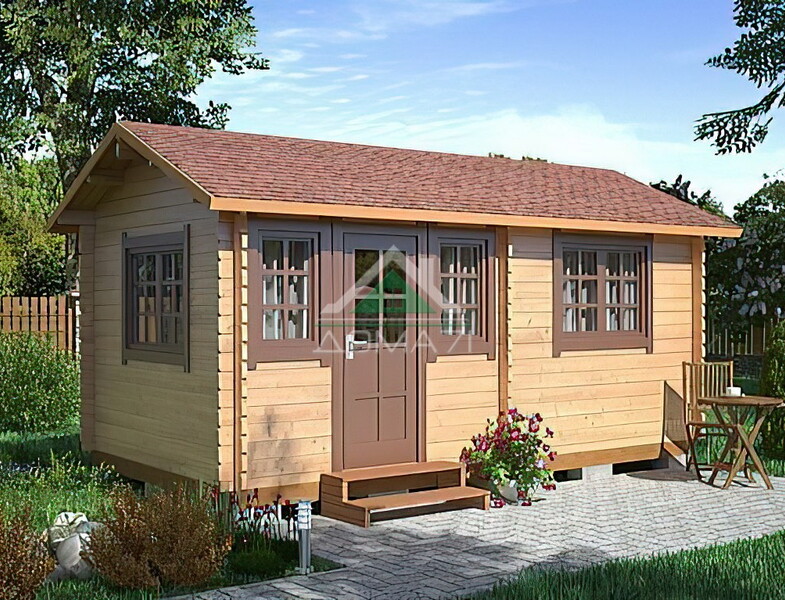 Дачный дом из бруса 3х5. Проект 3