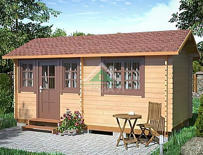 Дачный дом из бруса 3х5. Проект 3