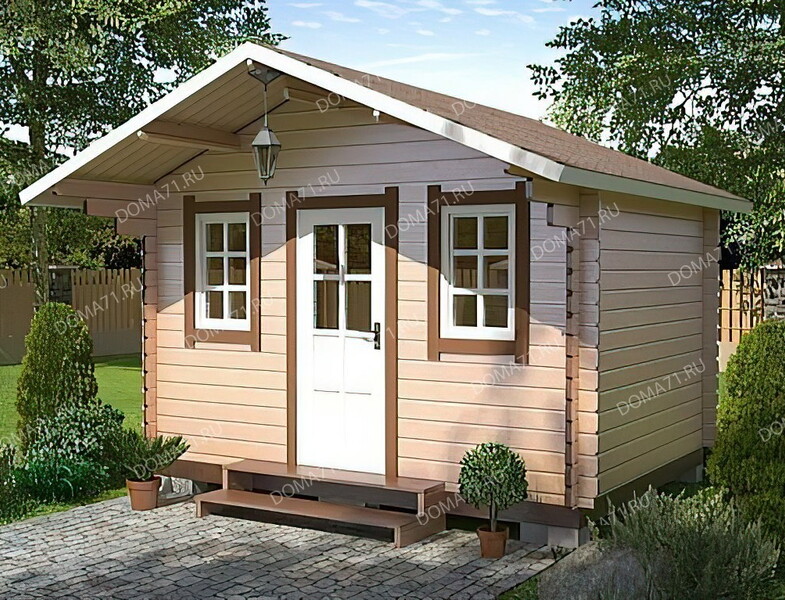 Дом из бруса 3х4. Проект 17