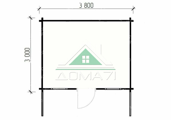 Дом из бруса 3х4. Проект 17