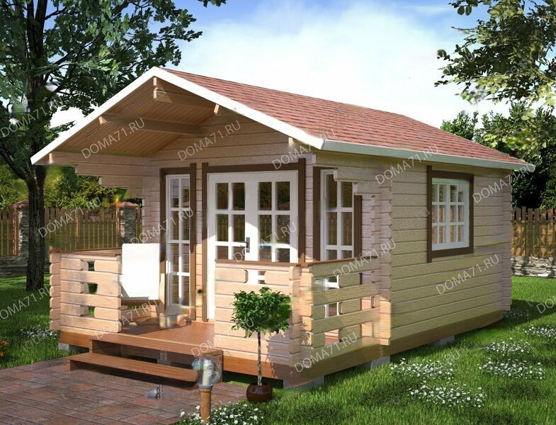 Дачный дом из бруса 4х5. Проект 18