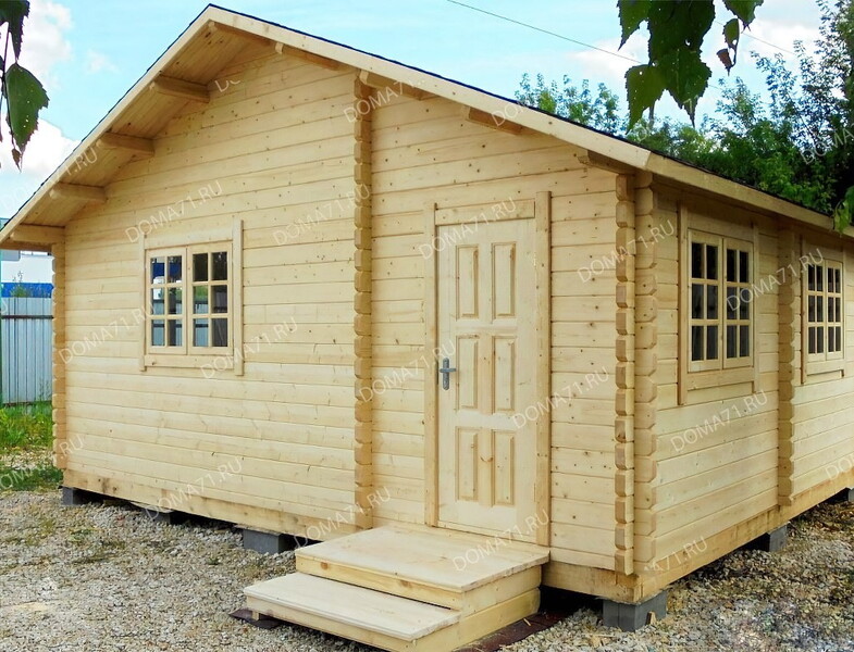 Дачный дом 5х6 из бруса. Проект 22