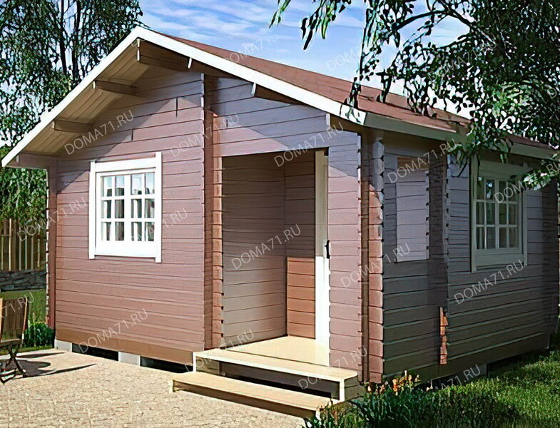 Дачный дом из бруса 4х5. Проект 23