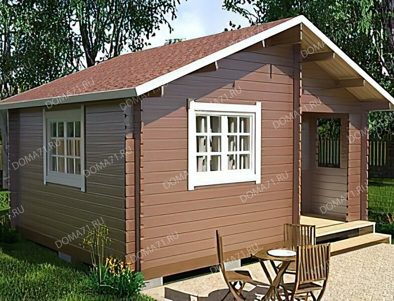 Дачный дом из бруса 4х5. Проект 23