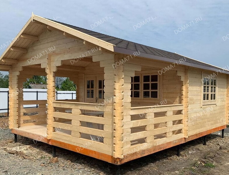 Дачный дом из бруса 5х7. Проект 24