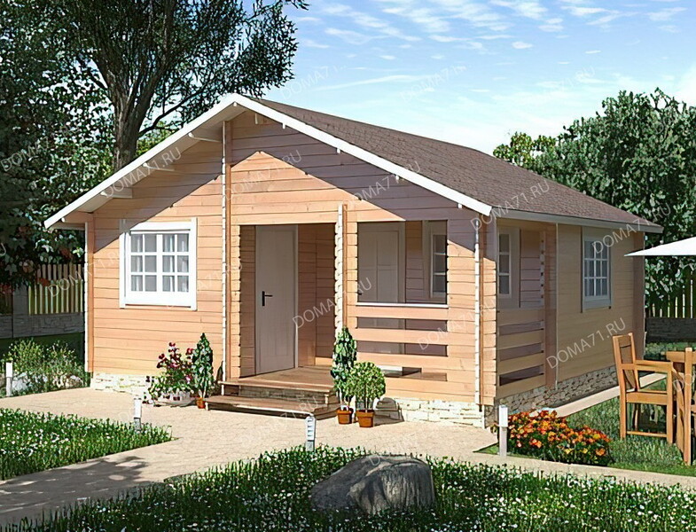 Дом из бруса 6х6. Проект 29