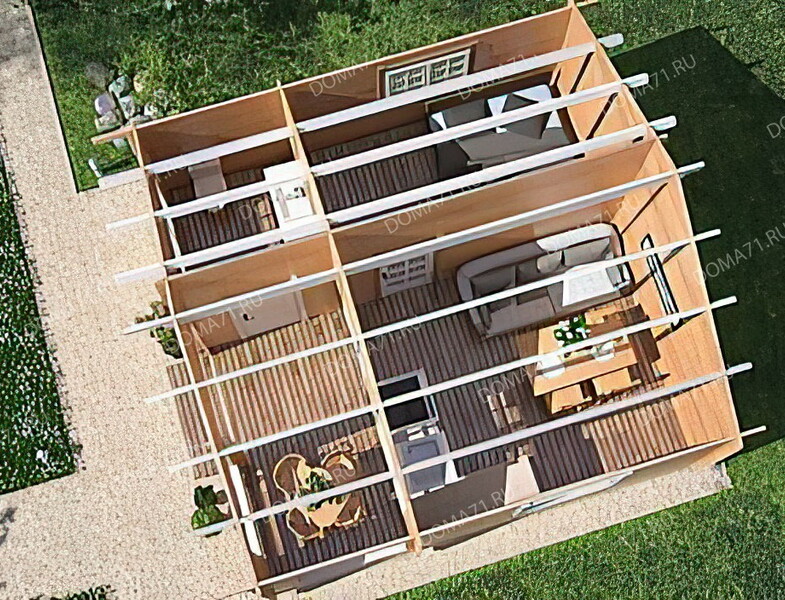 Дом из бруса 6х6. Проект 29