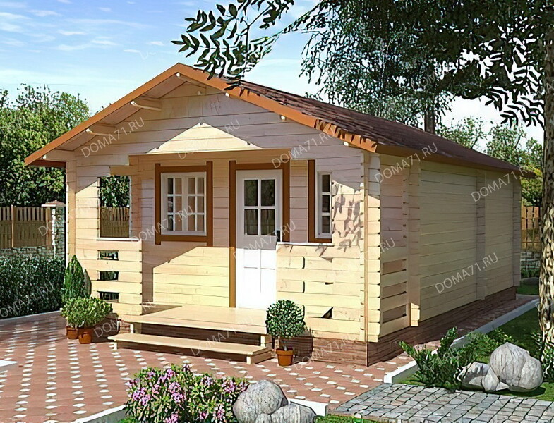 Дача из бруса 4,5х7. Проект 30
