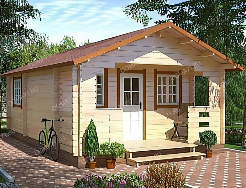Дача из бруса 4,5х7. Проект 30