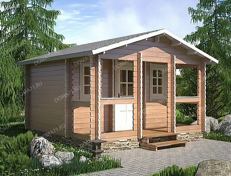 Домик из бруса 4х4. Проект 31