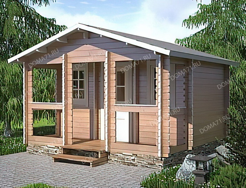 Домик из бруса 4х4. Проект 31