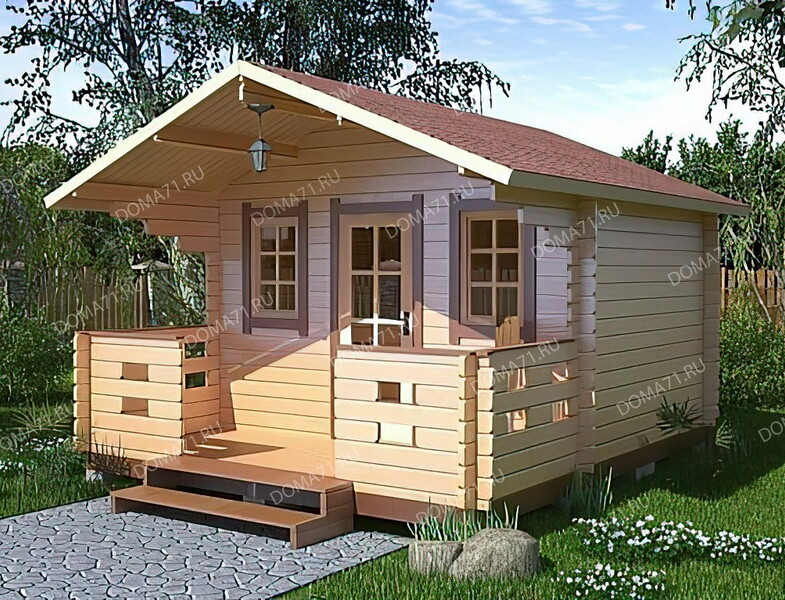 Домик из бруса 4х4,5. Проект 32