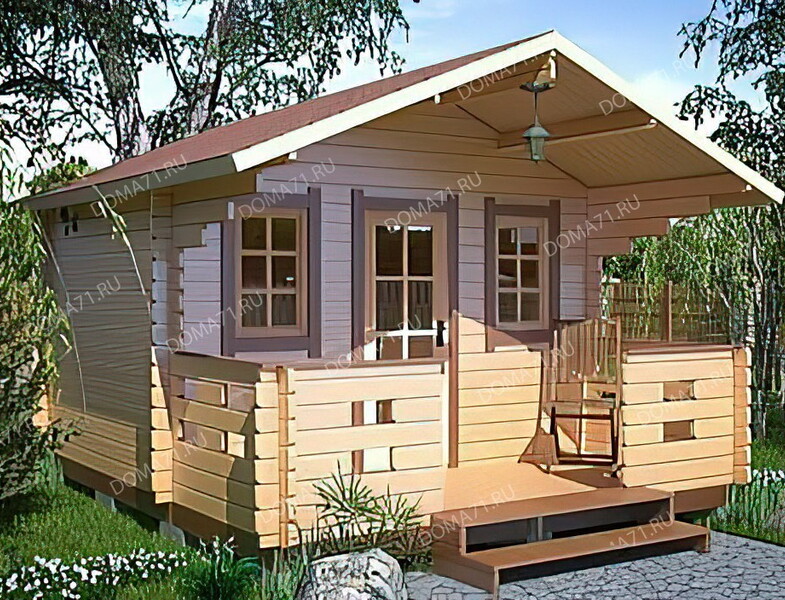 Домик из бруса 4х4,5. Проект 32