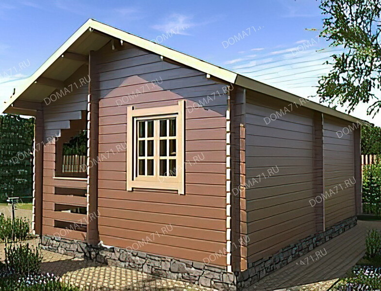 Дачный дом из бруса 4х6. Проект 36