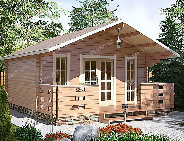 Дом из бруса 5х6. Проект 37