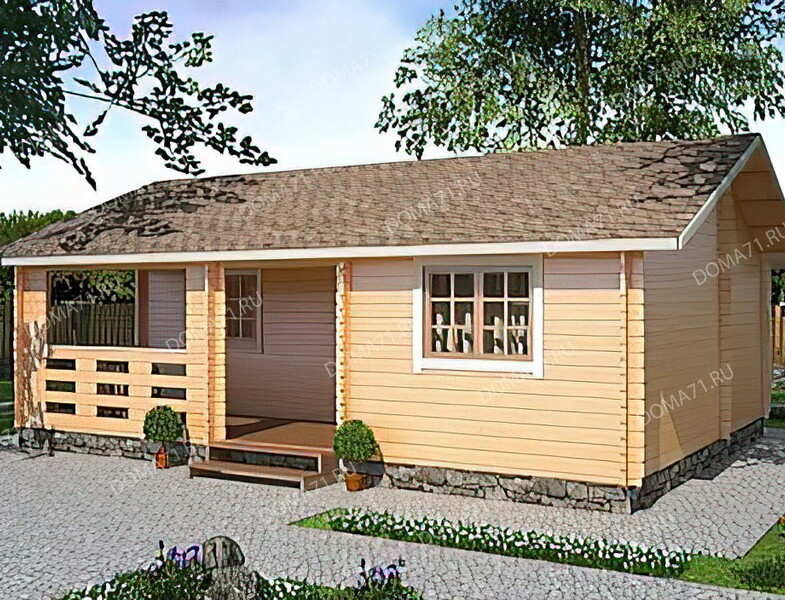 Дом из бруса 6х8. Проект 38