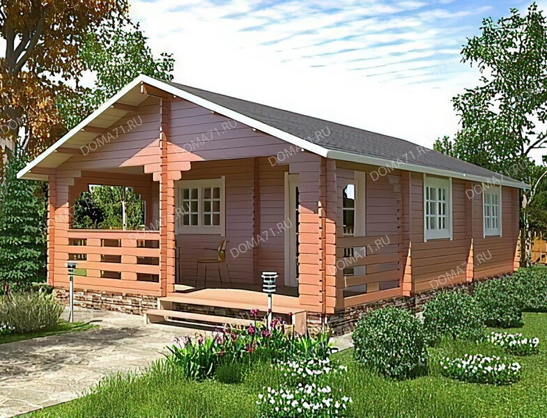 Дом из бруса 6х9. Проект 39