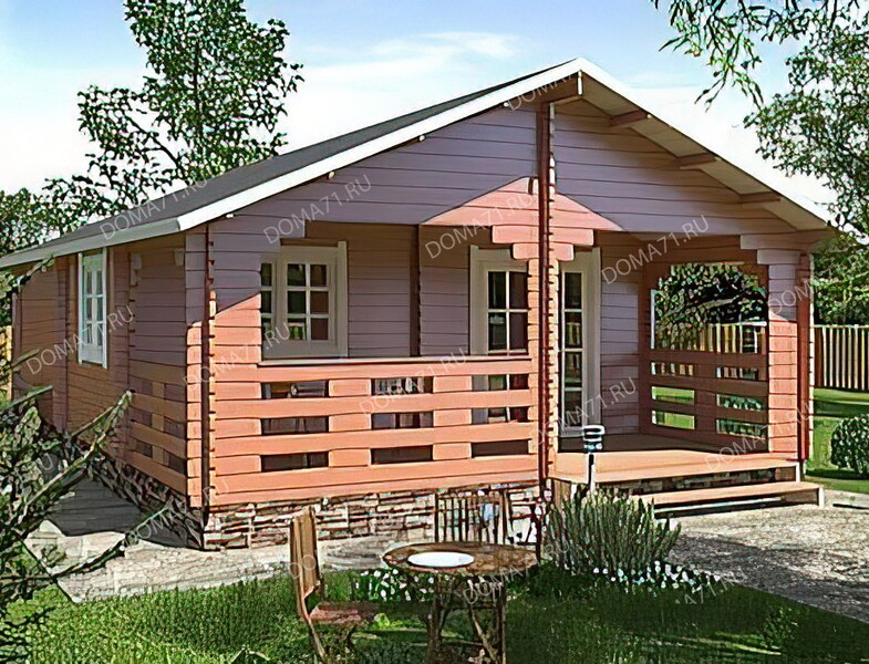 Дом из бруса 6х9. Проект 39