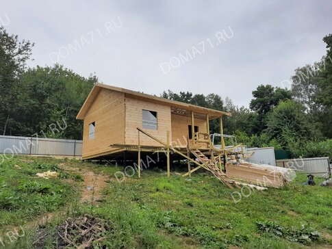 Монтаж имитации бруса