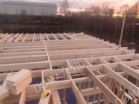 Монтаж балок перекрытия