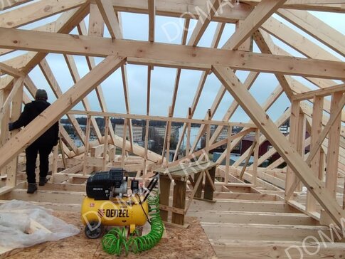 Монтаж стропильной системы