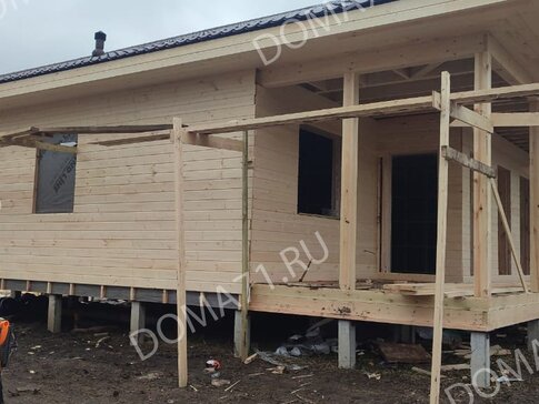 Монтаж имитации бруса на фасад