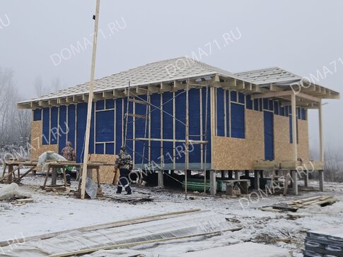 Монтаж осб плит на фасад