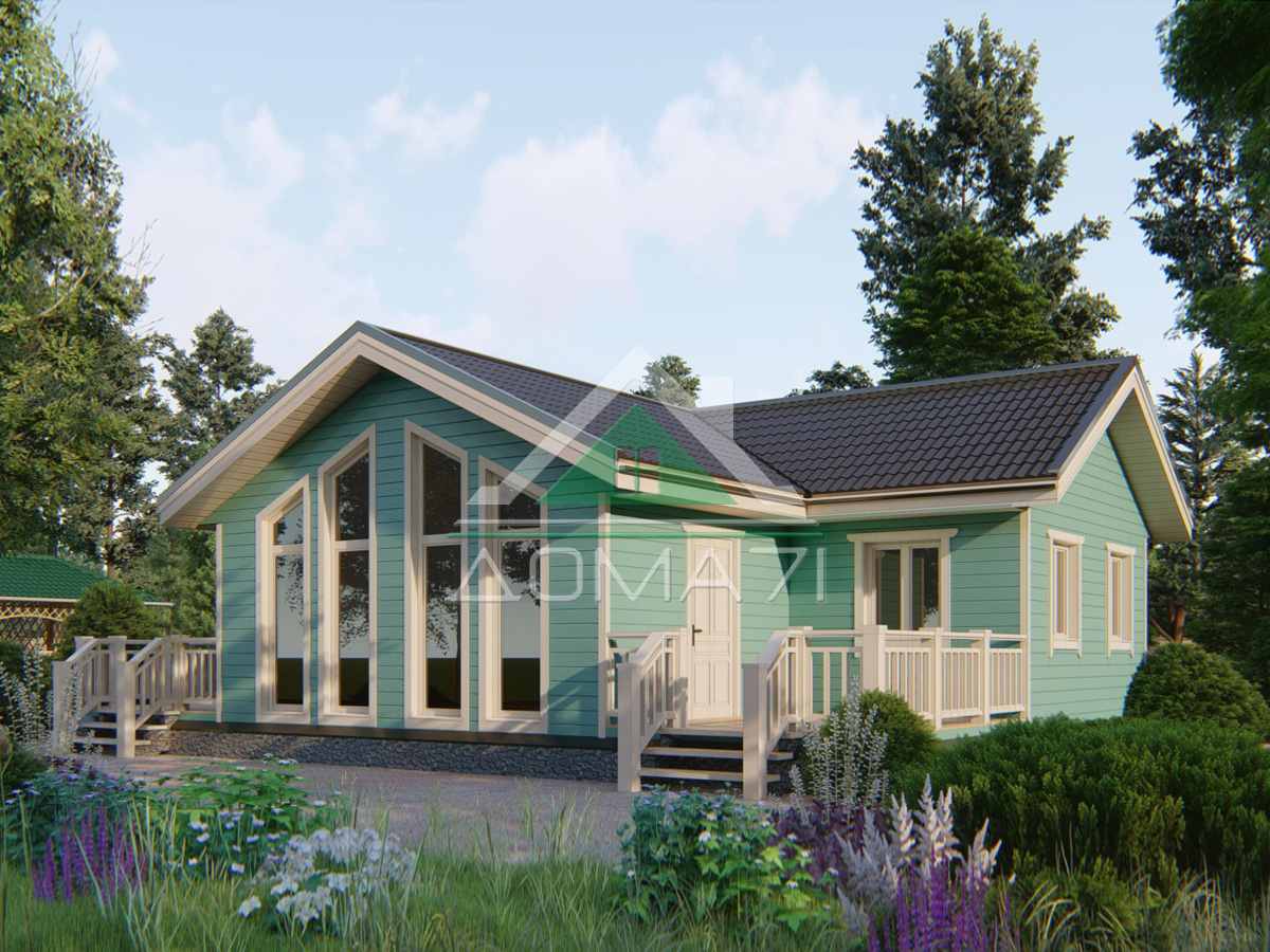 Проект дома Каркасный дом 12×9 проект 51