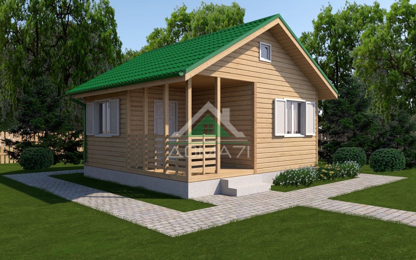 Каркасные дома 6х6 под ключ в Москве: цены на проекты домов 6 на 6