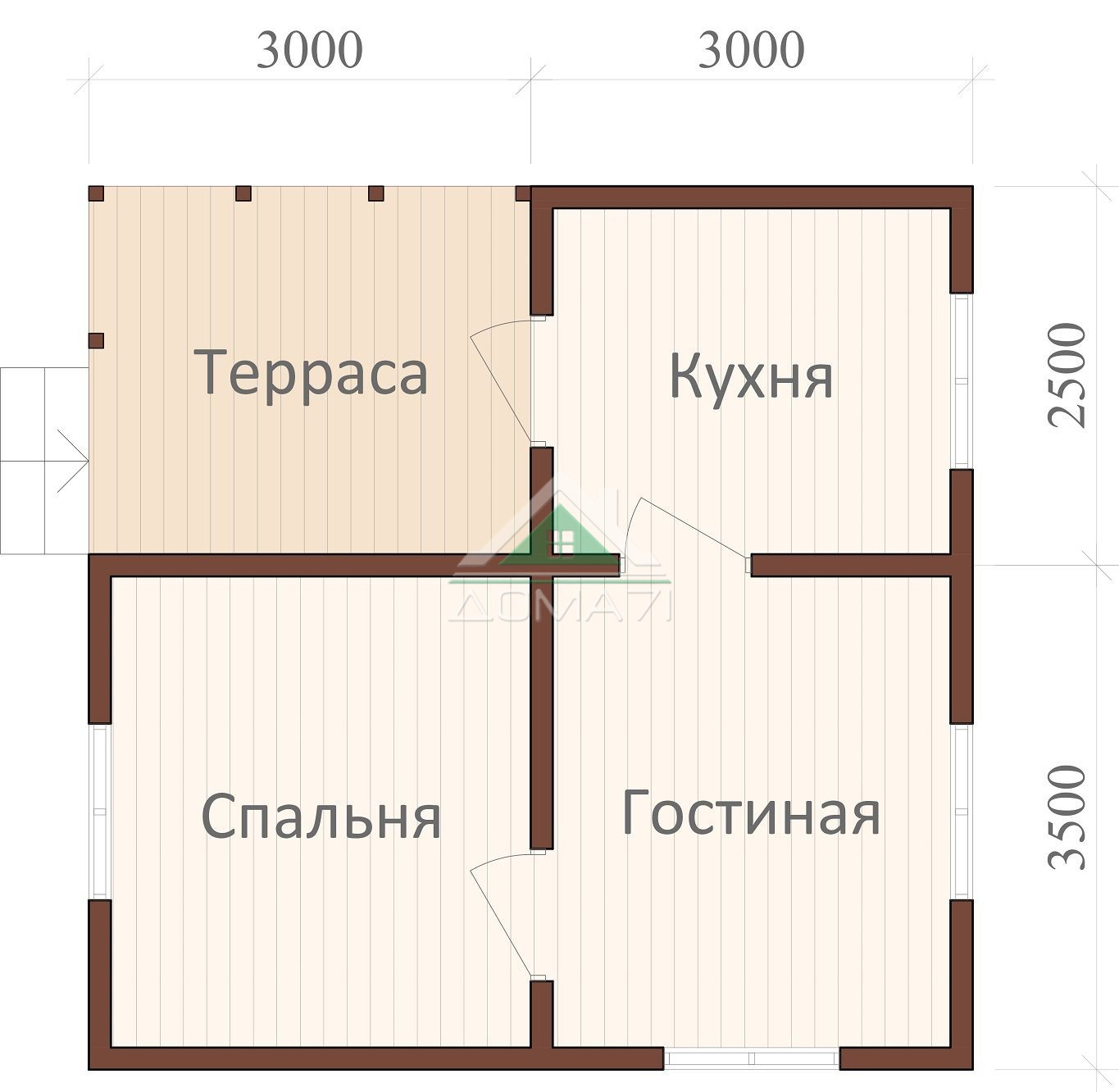 Дом 6 на 6 недорого — проекты с фото и ценами в Санкт-Петербурге