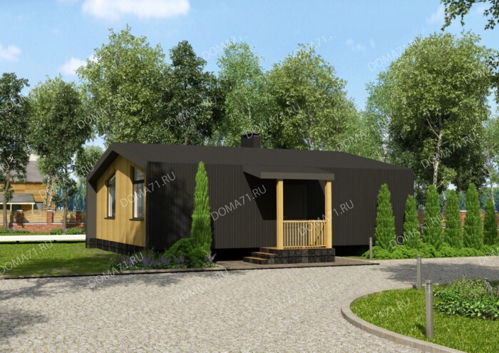 Каркасный дом 70 м2 Барнхаус